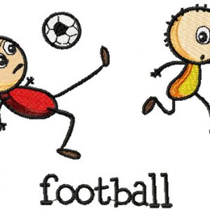 Football embroidery design