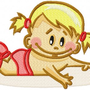 Baby relax embroidery design