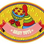 Baby toys embroidery design