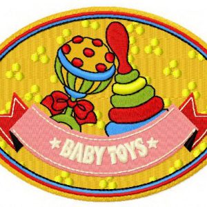 Baby toys embroidery design