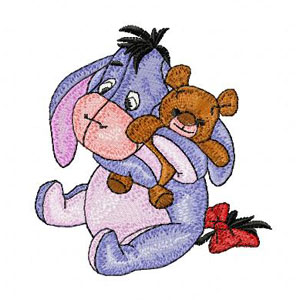 Baby Eeyore embroidery design