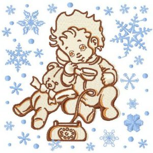 Baby's call 2 embroidery design
