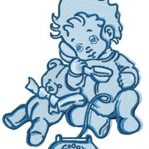 Baby's call 3 embroidery design