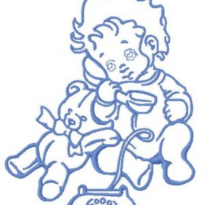 Baby's call 4 embroidery design