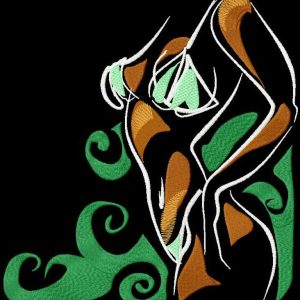 Bad girl embroidery design