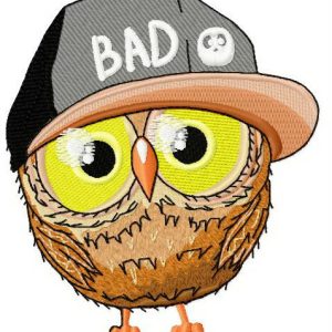 Bad owl 3 embroidery design