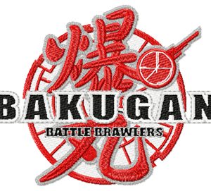 Bakugan logo embroidery design