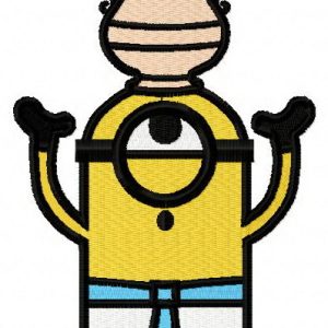 Balancing Minion embroidery design