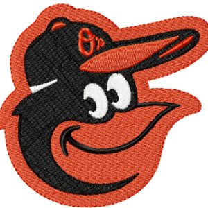 Baltimore Orioles gap logo embroidery design