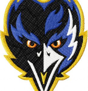 Baltimore Ravens Logo embroidery design