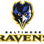 Baltimore Ravens logo 2 embroidery design
