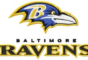 Baltimore Ravens Logo 3 embroidery design