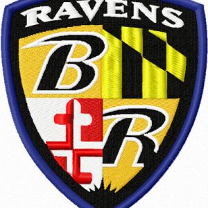 Baltimore Ravens logo 1 embroidery design