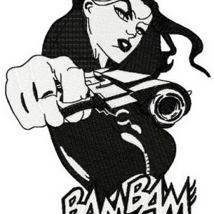 BamBam embroidery design