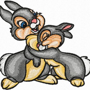 Bambi I love you!  embroidery design