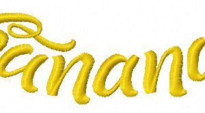 Banana 2 embroidery design