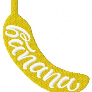 Banana embroidery design