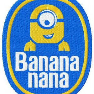 Banana nana embroidery design