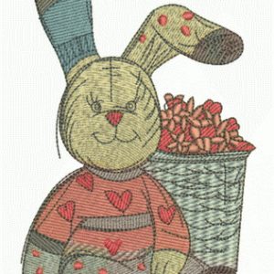 Banny rabbit 2 embroidery design