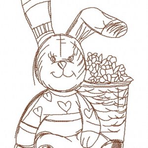 Banny rabbit 3 embroidery design
