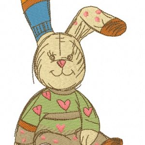 Banny rabbit 4 embroidery design