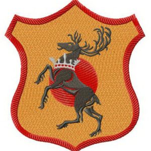 Baratheon shield embroidery design