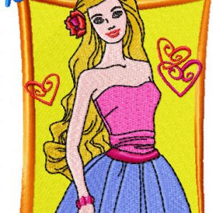 Barbie 1  embroidery design