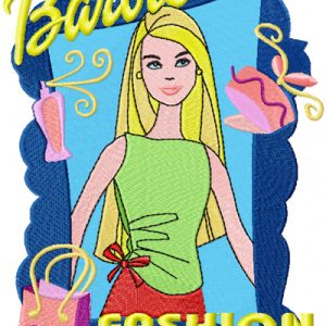 Barbie Fashion Style  embroidery design