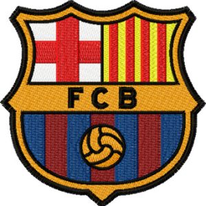 FC Barcelona logo embroidery design