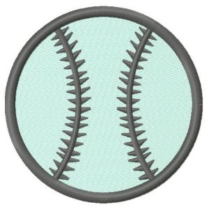 Baseball ball embroidery design