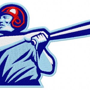 Baseball league 3 embroidery design