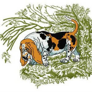 Basset Hound 2 embroidery design