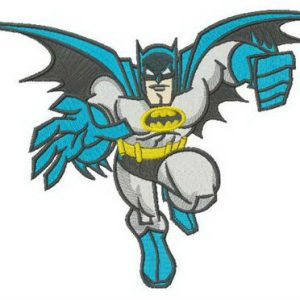 Batman catching you embroidery design
