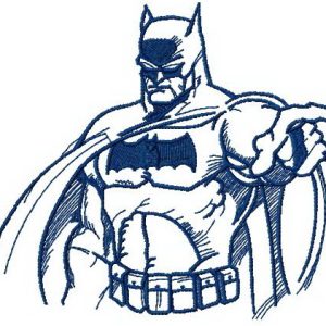 Batman sketch 2 embroidery design
