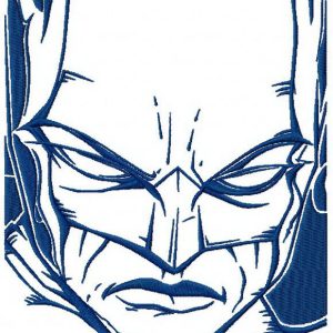 Batman sketch embroidery design