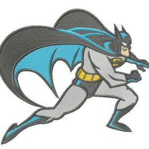 Batman sneaks embroidery design