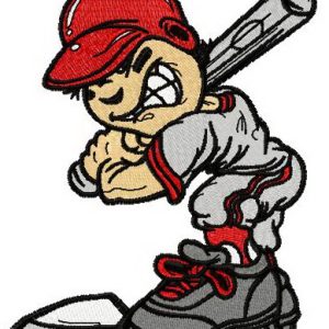 Batter embroidery design