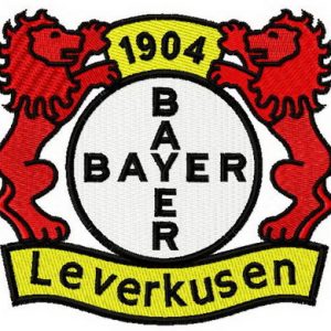 Bayer Leverkusen logo embroidery design