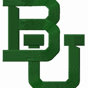Baylor Bears logo embroidery design