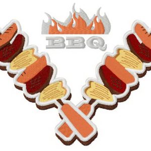 BBQ restaurant 2 embroidery design