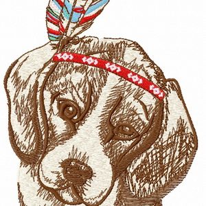 Beagle 2 embroidery design