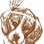 Beagle 3 embroidery design