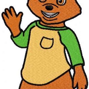 Bear embroidery design