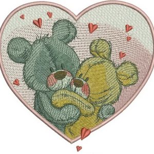 Bear's dance embroidery design