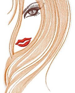 Beautiful girl 3 embroidery design