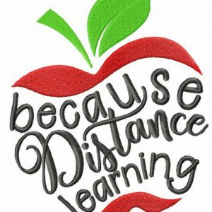 Because distance learning embroidery design