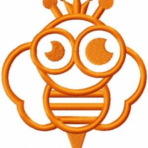 Bee King embroidery design