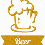 Pint embroidery design