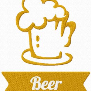 Pint embroidery design