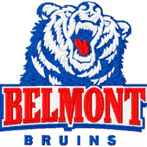 Belmont Bruins Logo embroidery design